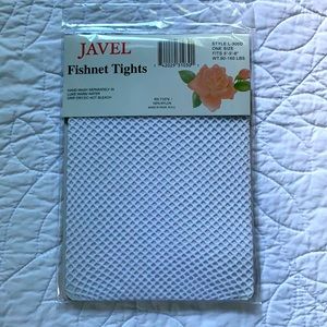 Javel White Costume Fishnet Tights